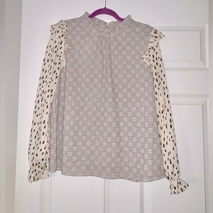 THML Top with Ruffled Neck and Sleeves